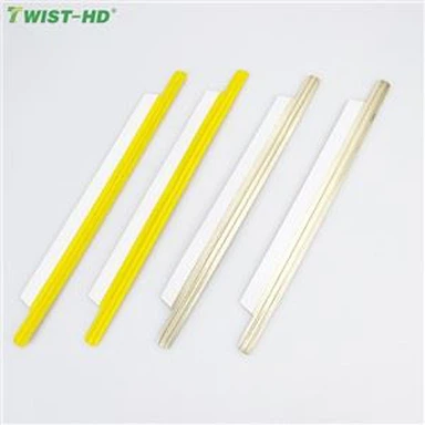 Cravatte di latta di carta kraft adesive per sacchetto di carta da forno