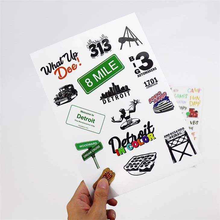 Custom Printed Roll Coated Paper Self-adhesive Label Waterproof Film Sticker