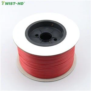 Accetta la personalizzazione Fascette a torsione in plastica bianca rossa senza nucleo interno